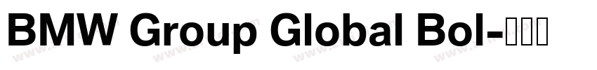 BMW Group Global Bol字体转换